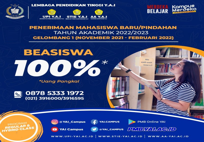 Pendaftaran Mahasiswa Baru Tahun Akademik 2022/2023