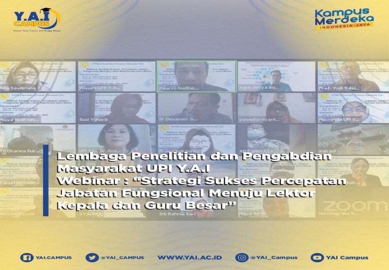 Webinar "Strategi Sukses Percepatan Jabatan Fungsional Menuju Lektor Kepala dan Guru Besar"